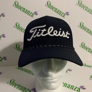 Titleist Hat Tour Breezer Cap Adjustable Pro V1 Golf Perforated FJ Navy Blue
